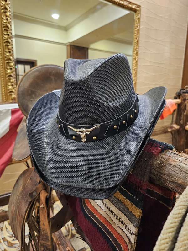 Hat Bar - black Hat on Saddle